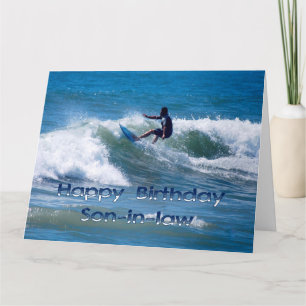 Cartão Surfer Happy Birthday