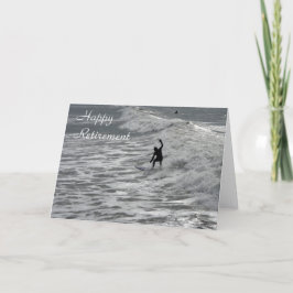 Cartão Surfer happy retirement card