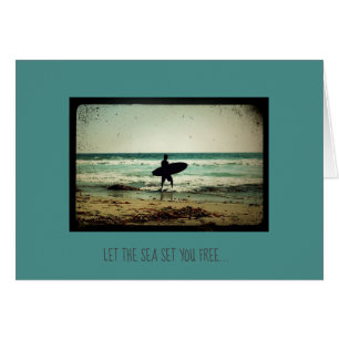 Cartão Surfer Sea Lhe Dotou