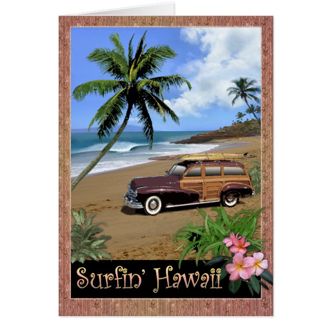 Cartão Surfin' Hawaii (Frente)