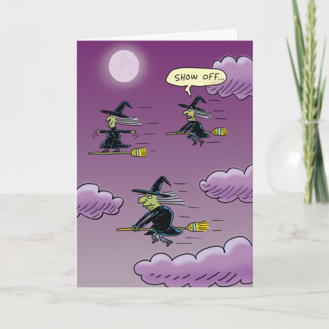 Cartão Surfing Witeen Halloween (Frente)