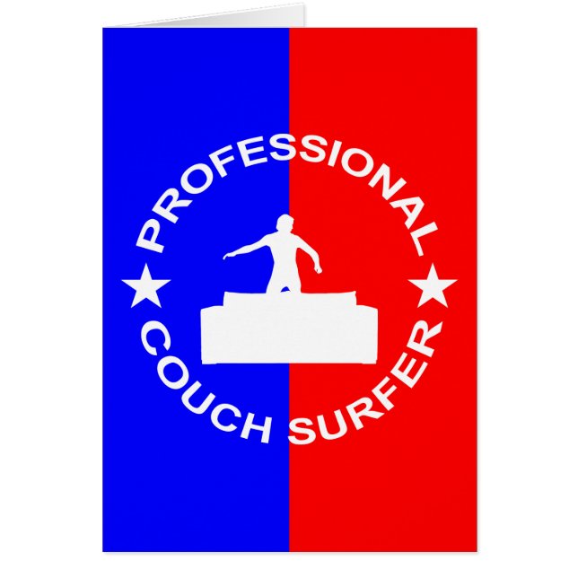 Cartão Surfista de sofá profissional (Frente)