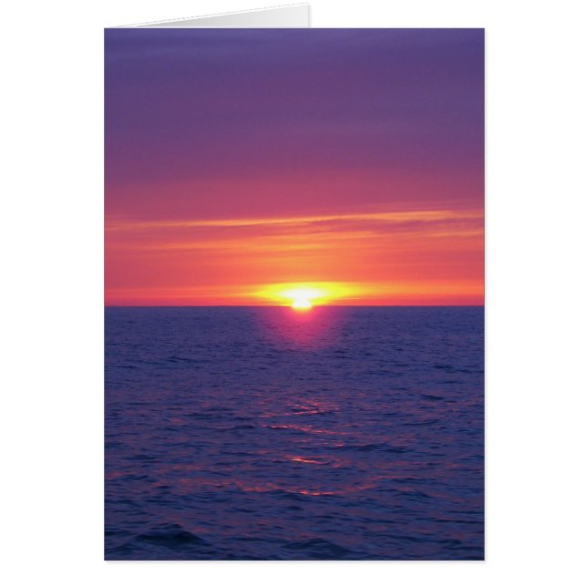 Cartão Surgimento Do Sol Na Cama (Frente)