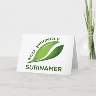 Cartão Surinamero ecológico.