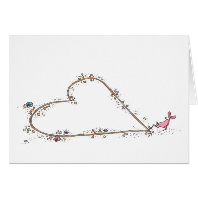 Cartão Surpresa de areia, Vazio (Frente Horizontal)