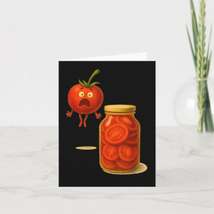 Cartão Surpresa de Tomate Divertida Um Pote de Tomates Fa
