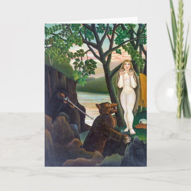 Cartão Surpresa desagradável | Henri Rousseau | (Frente)