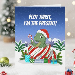 Cartão Surpresa no Enredo Eu sou o Dinossauro de Natal Pr