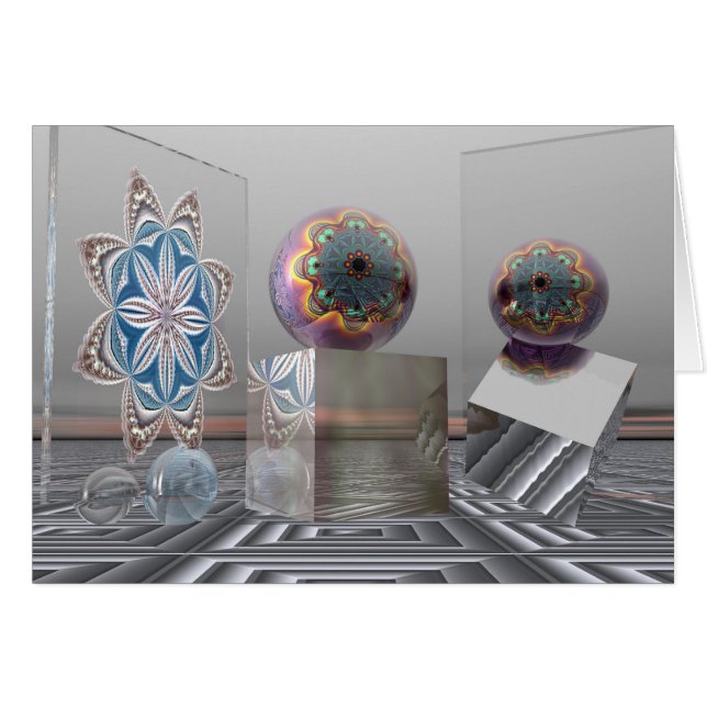 Cartão surrealista da fantasia (Frente Horizontal)