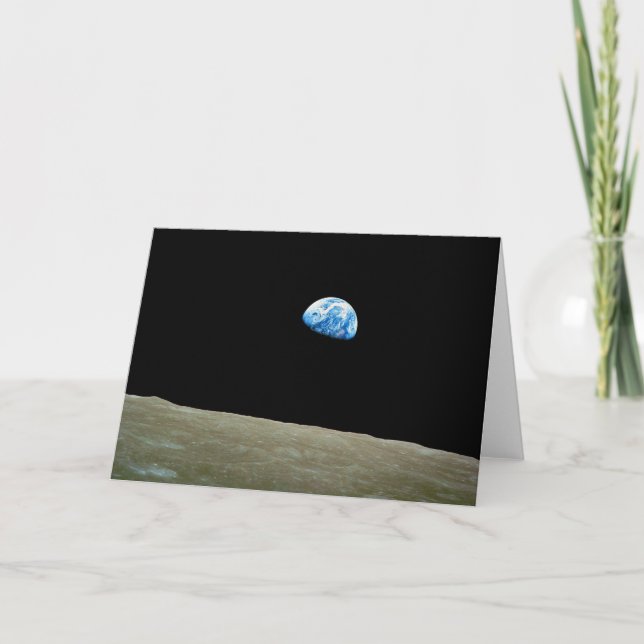 Cartão Surto de Terra levado pela Missão Apollo 8 (Frente)