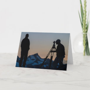 Cartão Surveying on the Juneau Icefield (Blank Inside)