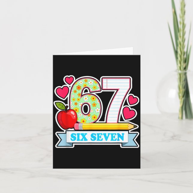 Cartão Survived 67 Days Of School Shirt Teachers Student  (Frente)