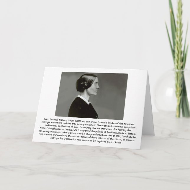 Cartão Susan B. Anthony (Frente)