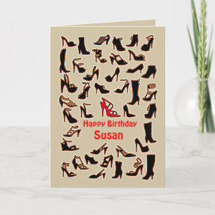 Cartão Susan Calçados Happy Birthday Card