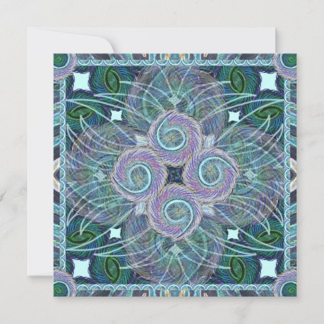 Cartão Susea Blu Studios Feather Mandela Card (Frente)