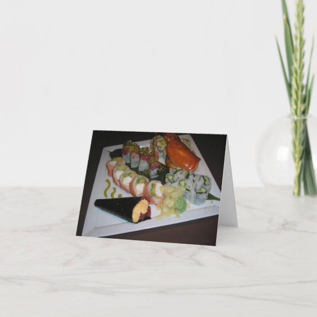 Cartão "Sushi" Greeting Card (Frente)