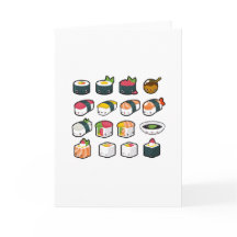 Sushi Variety Greeting Card