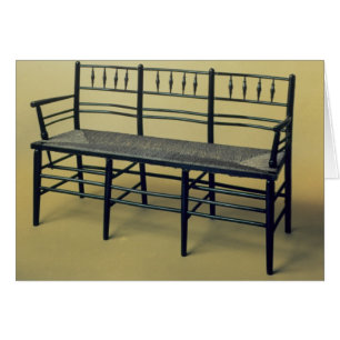 Cartão Sussex precipitação-assentou a cadeira (madeira e