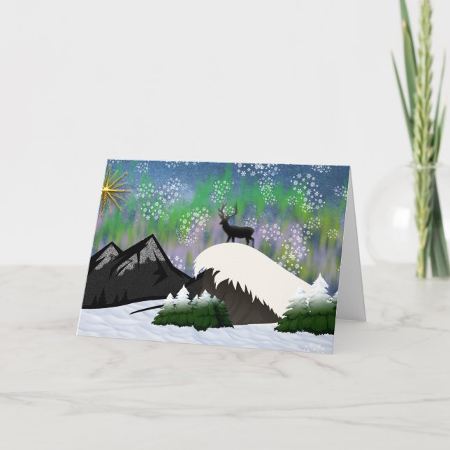 Cartão Sussurros de Wintertide (Frente)