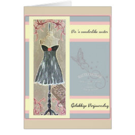Cartão Suster do wonderlike de n de Vir '- Gelukkige