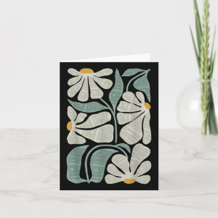 Cartão Sutil Boho Flowers Anti Trump, Kamala Harris Vote