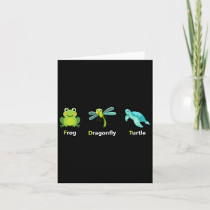 Cartão Sutil Sapo de humor político Dragonfly Camisa
