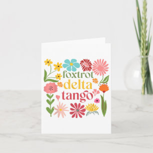 Cartão Sutil Tampão Floral Resiste Flores de Camisa Foxtr