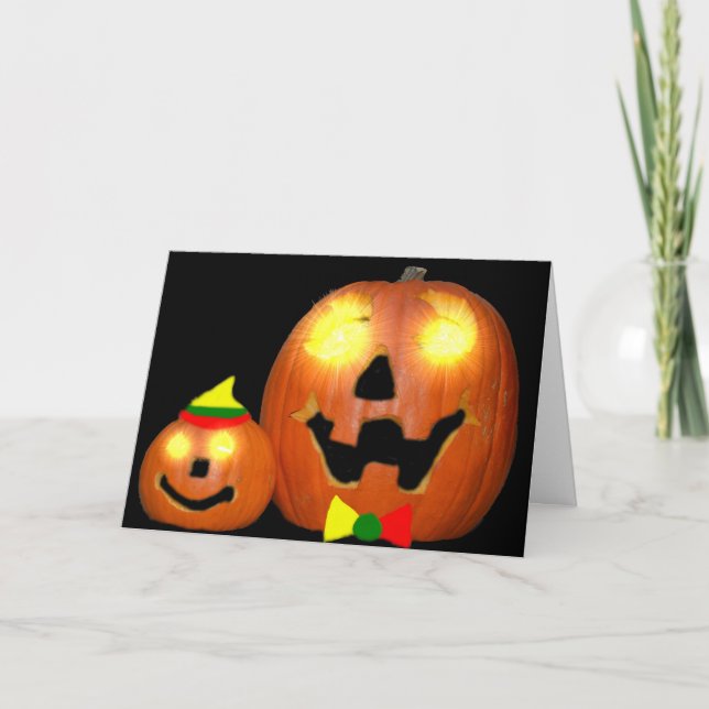 Cartão Sveikiname su Halloween Lithuanian Card (Frente)