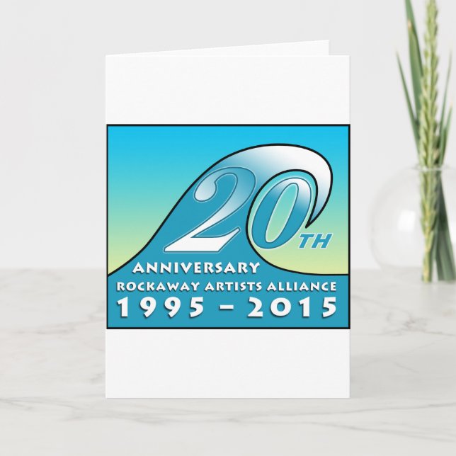 Cartão Swag de 20 de Aniversário da RAA (Frente)