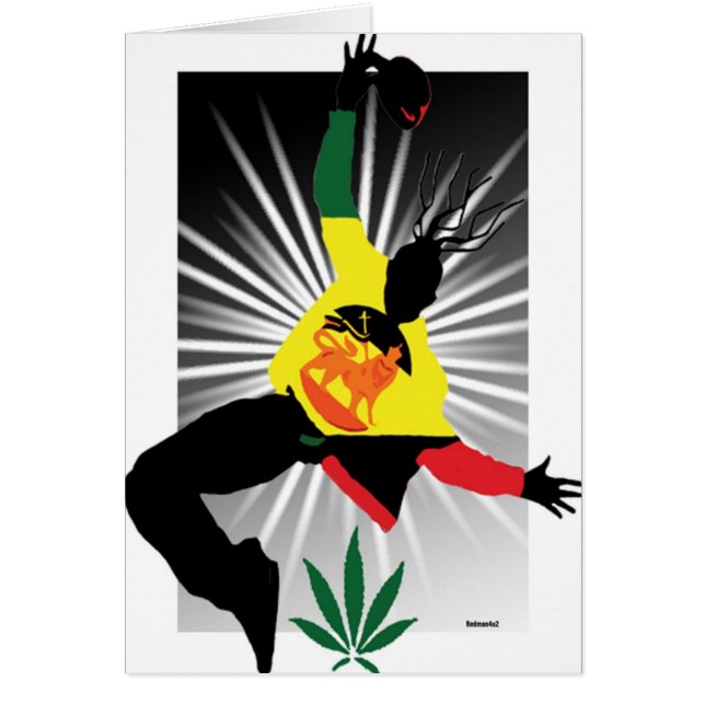 Cartão Swag Estilo Rastafárico (Frente)