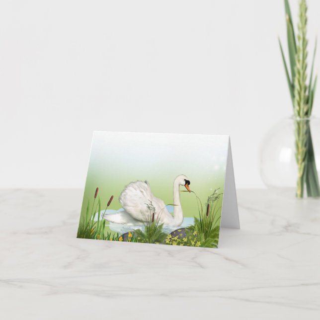 Cartão Swan All Occasion Greeting Notecard (Frente)