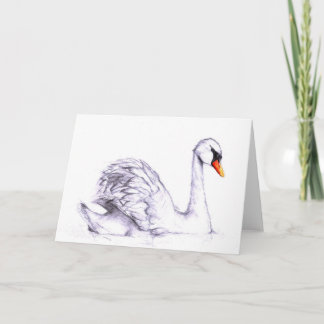 Cartão swan greeting card