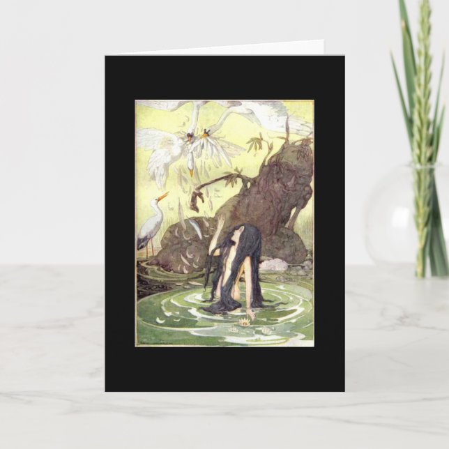 Cartão Swan Maiden cards (Frente)