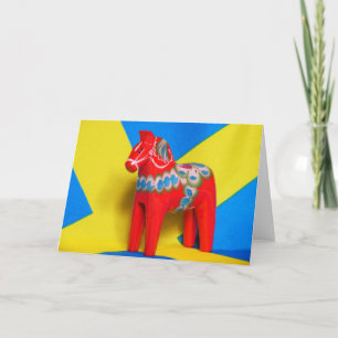 Cartão Sweden Dala Horse