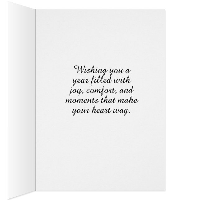 Cartão Sweet Adorable Corgi Birthday Card Heartfelt  (Interior (direita))