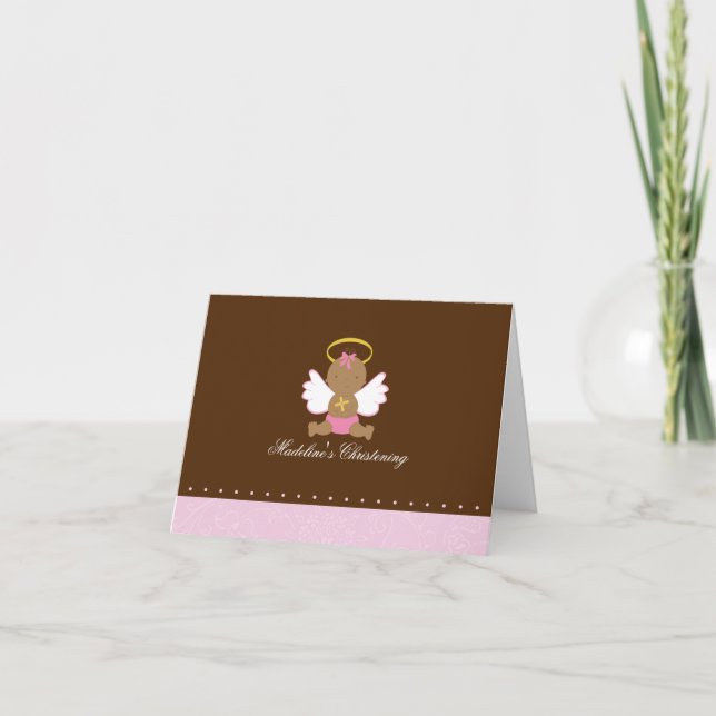 Cartão Sweet Baby Christening (Frente)