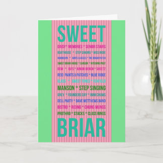 Cartão SWEET BRIAR MEMORIES greeting card