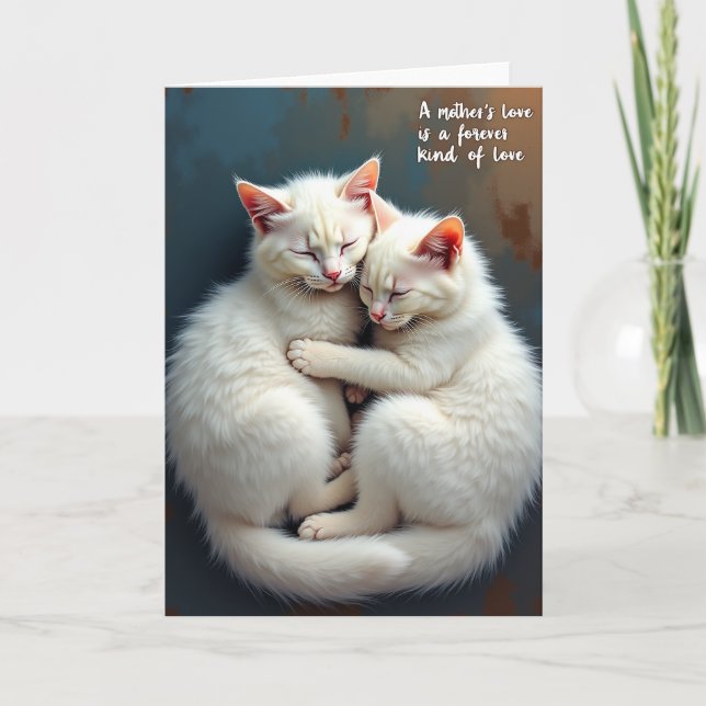 Cartão Sweet Felines Mothers Day Card (Frente)