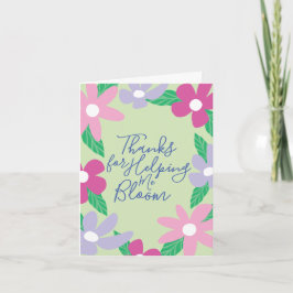 Cartão Sweet Floral Teacher Appreciation Greeting Card