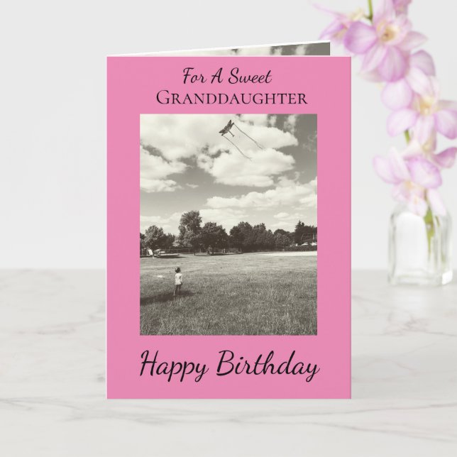 Cartão Sweet Granddaughter Follow Your Dreams Birthday (Orquídea)