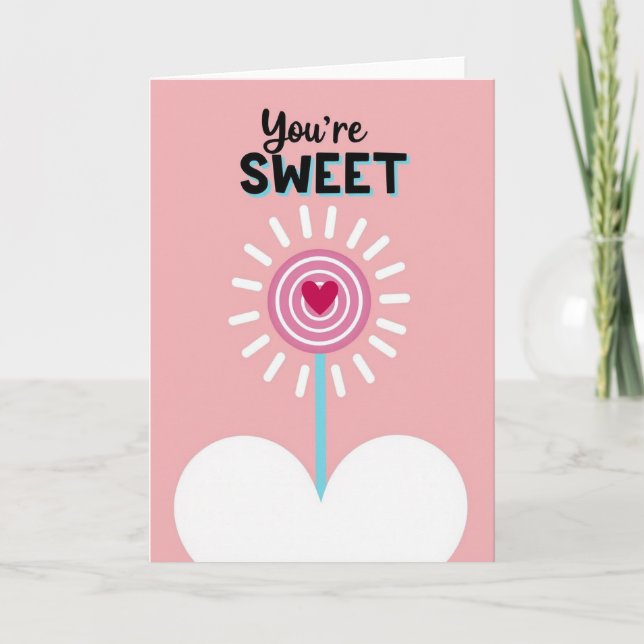 Cartão Sweet Lollipop Love Card (Frente)