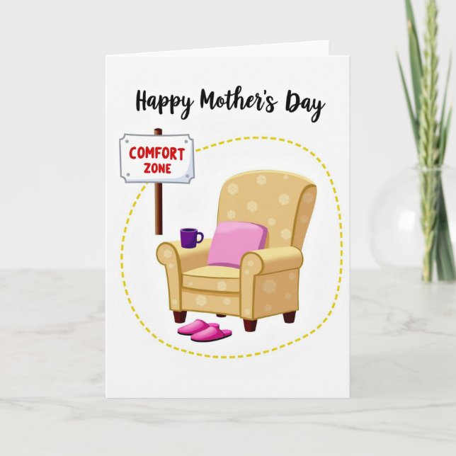 Cartão Sweet Mothers Day Comfort Zone Card (Frente)