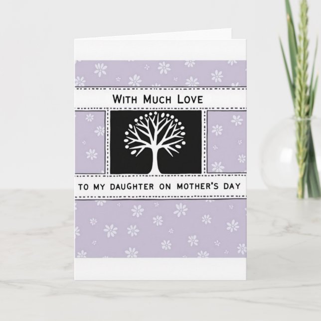 Cartão Sweet Mothers Day Tree Art Card (Frente)
