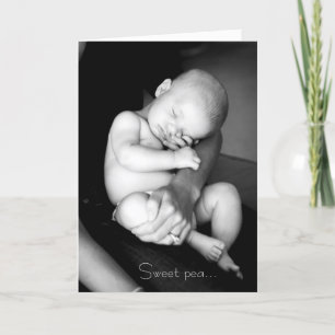 Cartão Sweet Pea baby card
