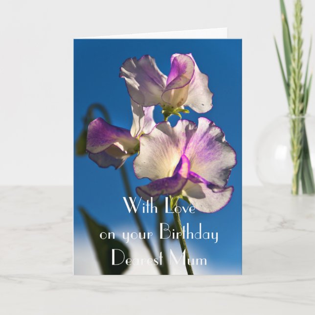 CARTÃO SWEET PEA MUM GREETING CARD (Frente)