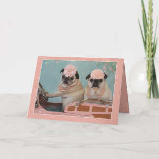 Cartão Sweet Pug Mother's Day Greeting Card