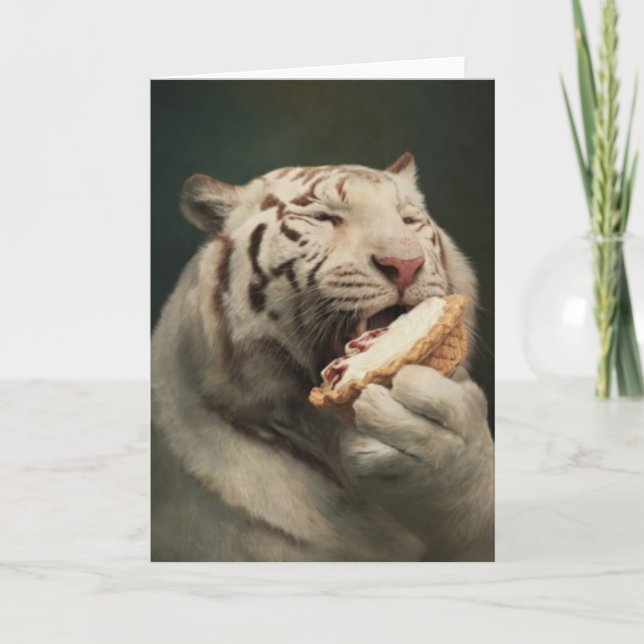 Cartão Sweet Tiger Delight – Greeting Card (Frente)