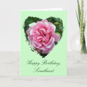 Cartão Sweetheart Birthday Climbing Rose