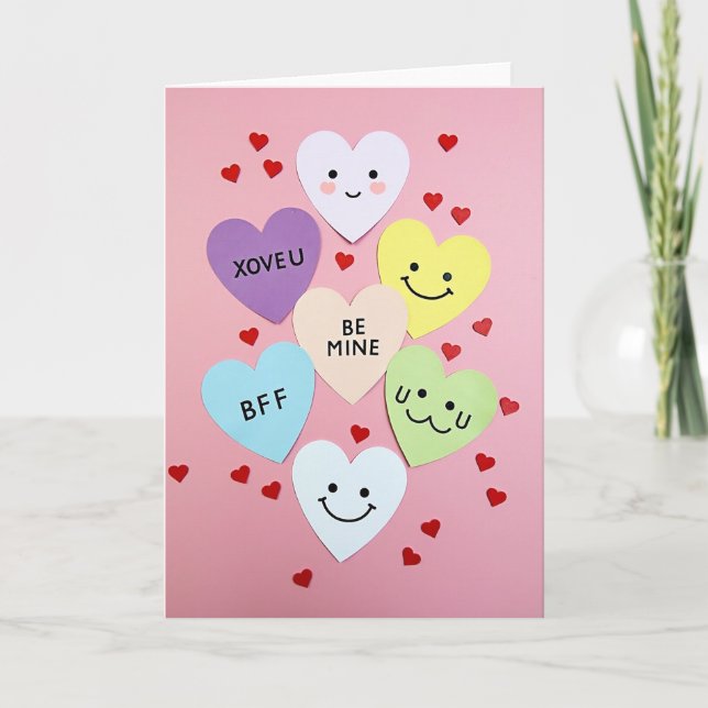 Cartão Sweetheart Conversation Hearts Card (Frente)