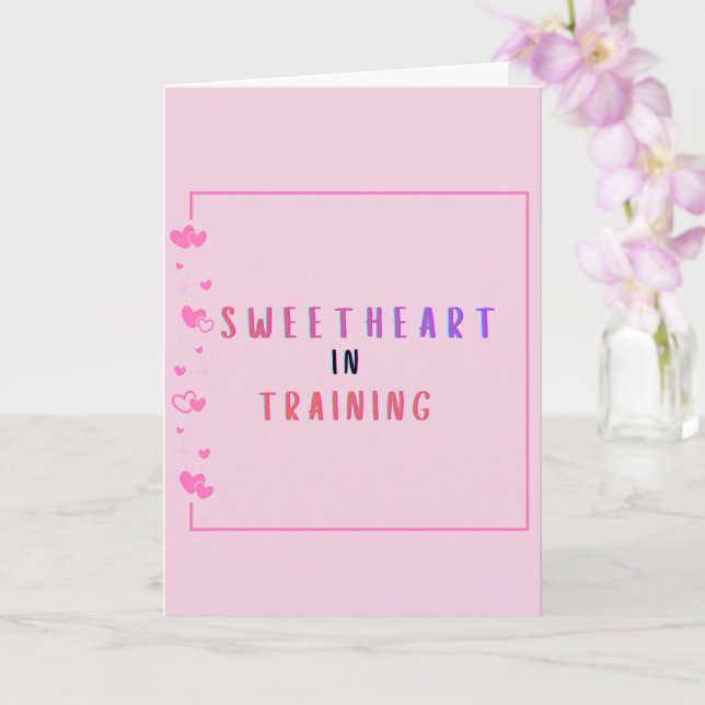 Cartão Sweetheart in Training Proposal Card  (Orquídea)